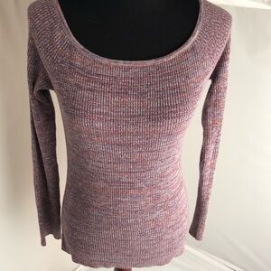 Design Lab multicolor lightweight long sleeve knit sweater L